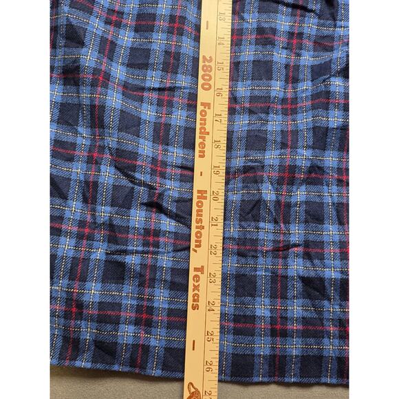 Vintage Pendleton Wool Skirt Size 8 Blue Plaid A-Line Pencil Kilt USA -24" Waist - Picture 3 of 7